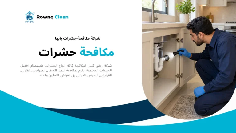 فحص منافذ دخول الآفات عند مدخل منزل ضمن خدمة مكافحة الحشرات بأبها