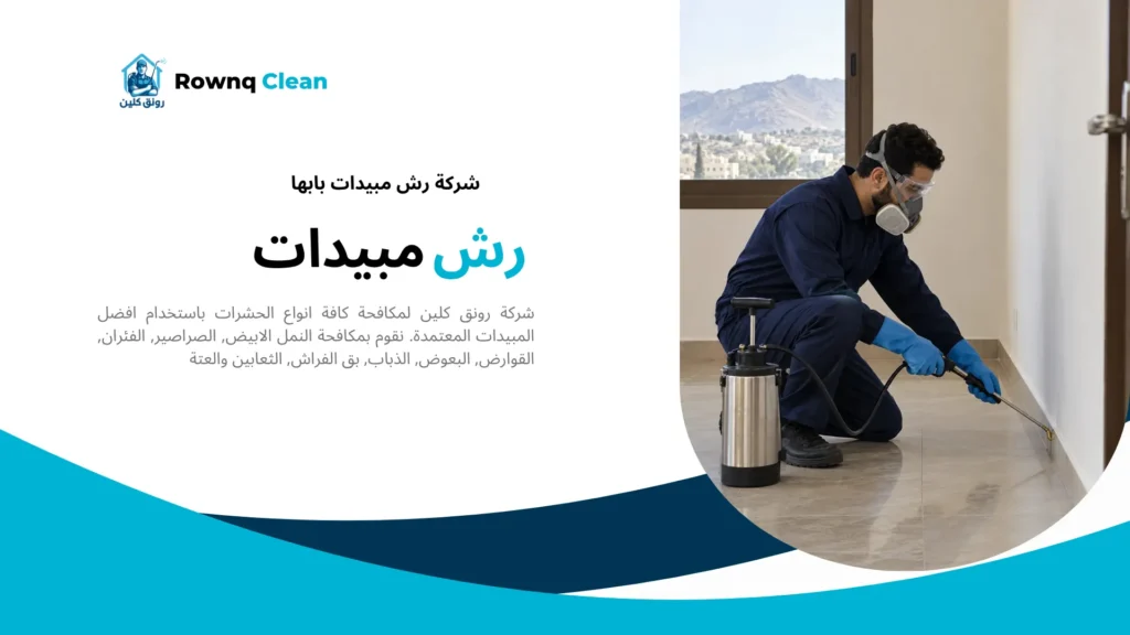 رش مبيدات موضعي عند حواف الجدار داخل منزل بأبها